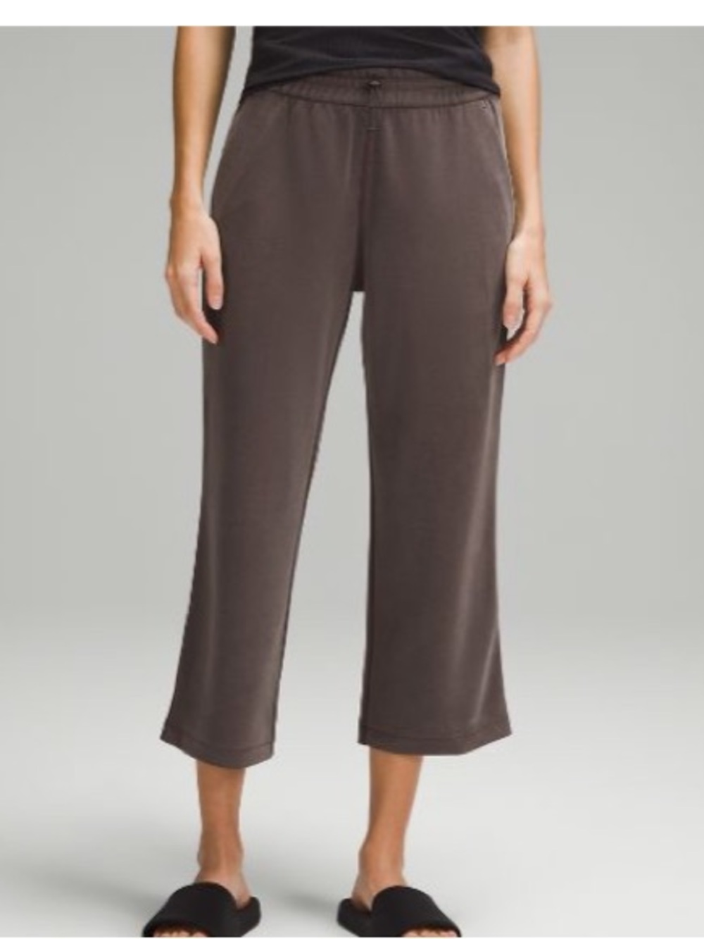 Lululemon soft stream espresso wide leg pants